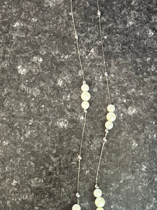 Jewelry - 4/8$🥒Pearl Bead Station Necklace - White